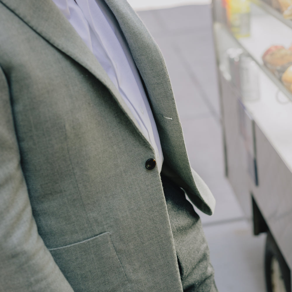 
                  
                    One Piece Button Down Shirt in White Oxford
                  
                