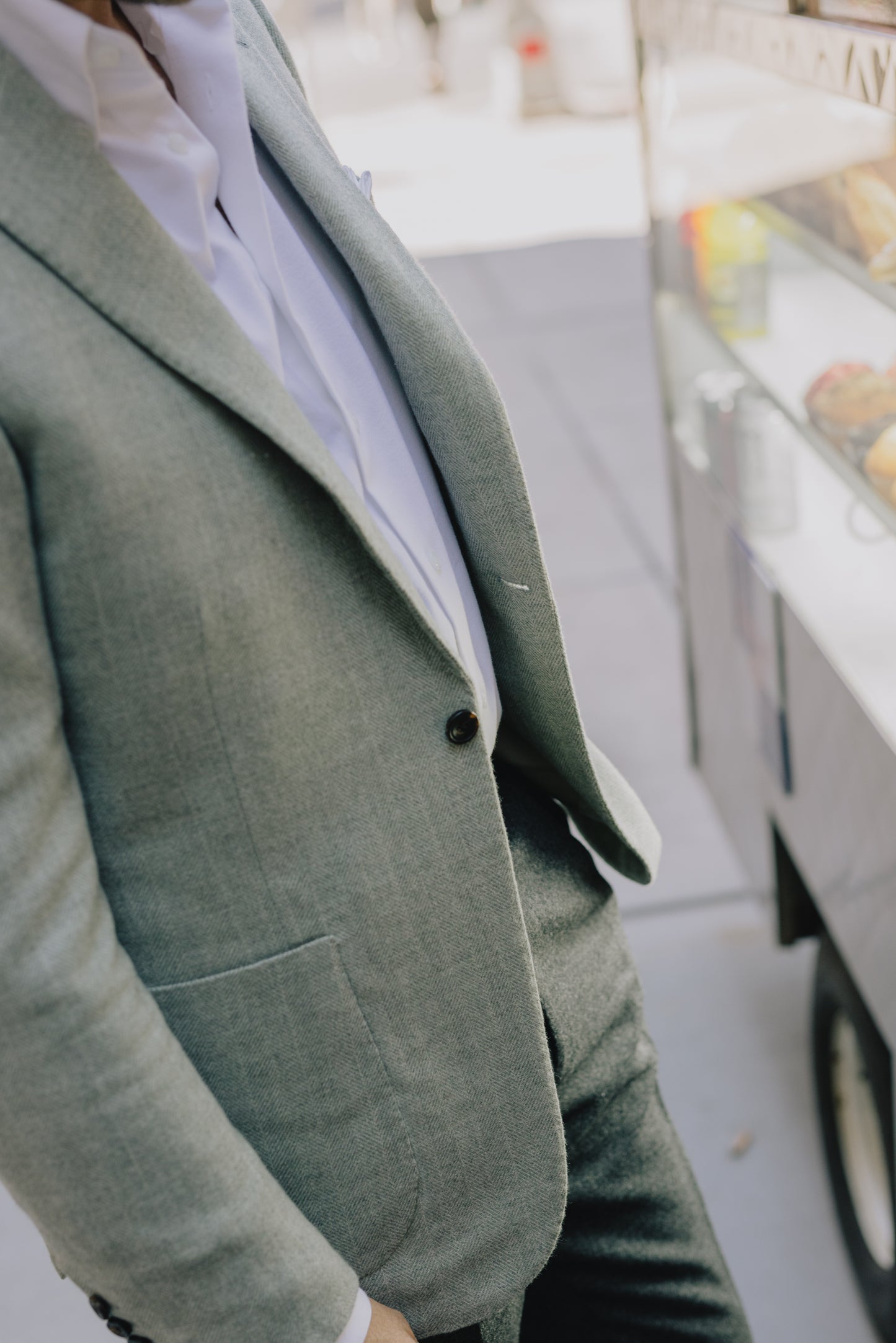 
                  
                    One Piece Button Down Shirt in White Oxford
                  
                