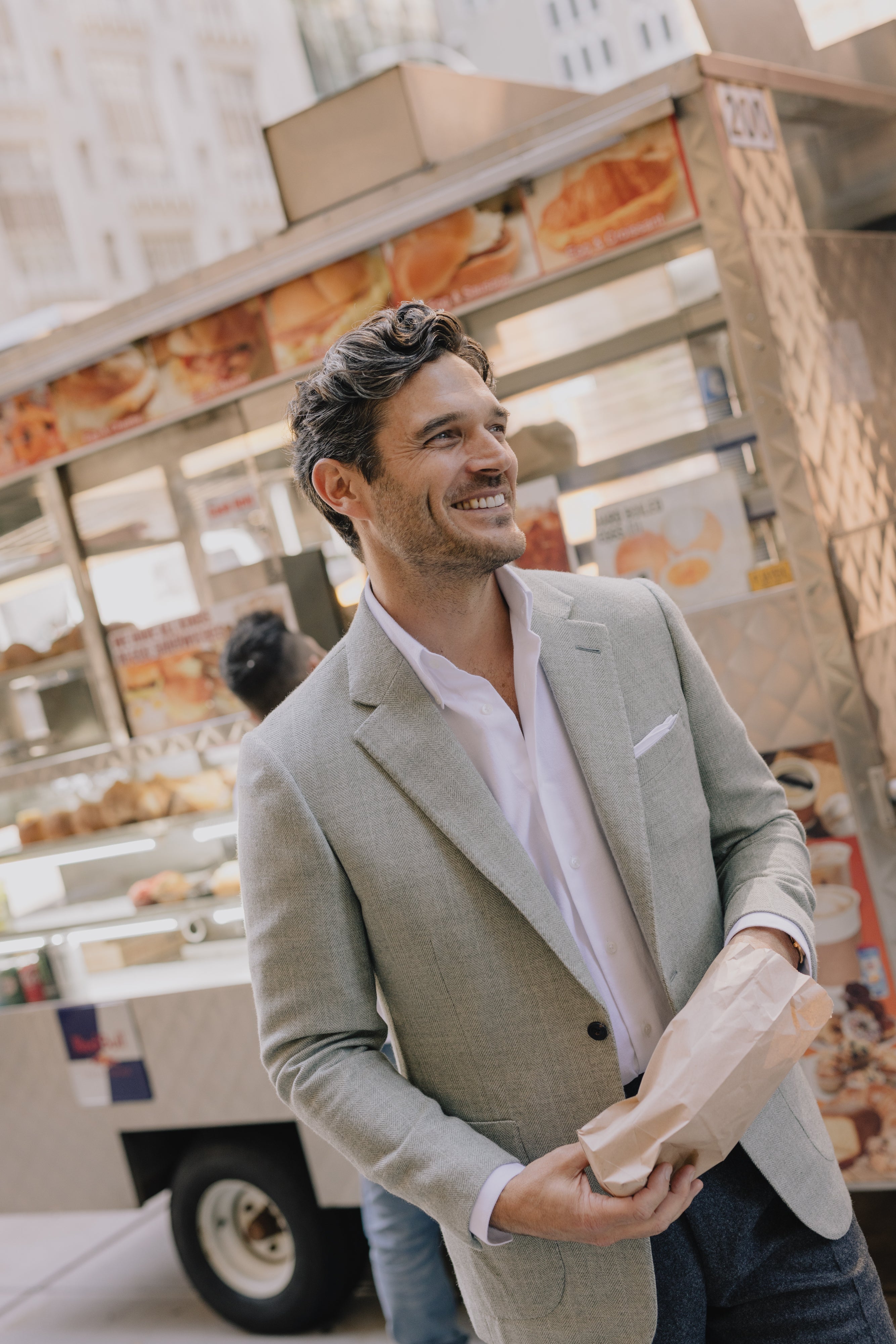 One Piece Button Down Shirt in White Oxford – Cad & The