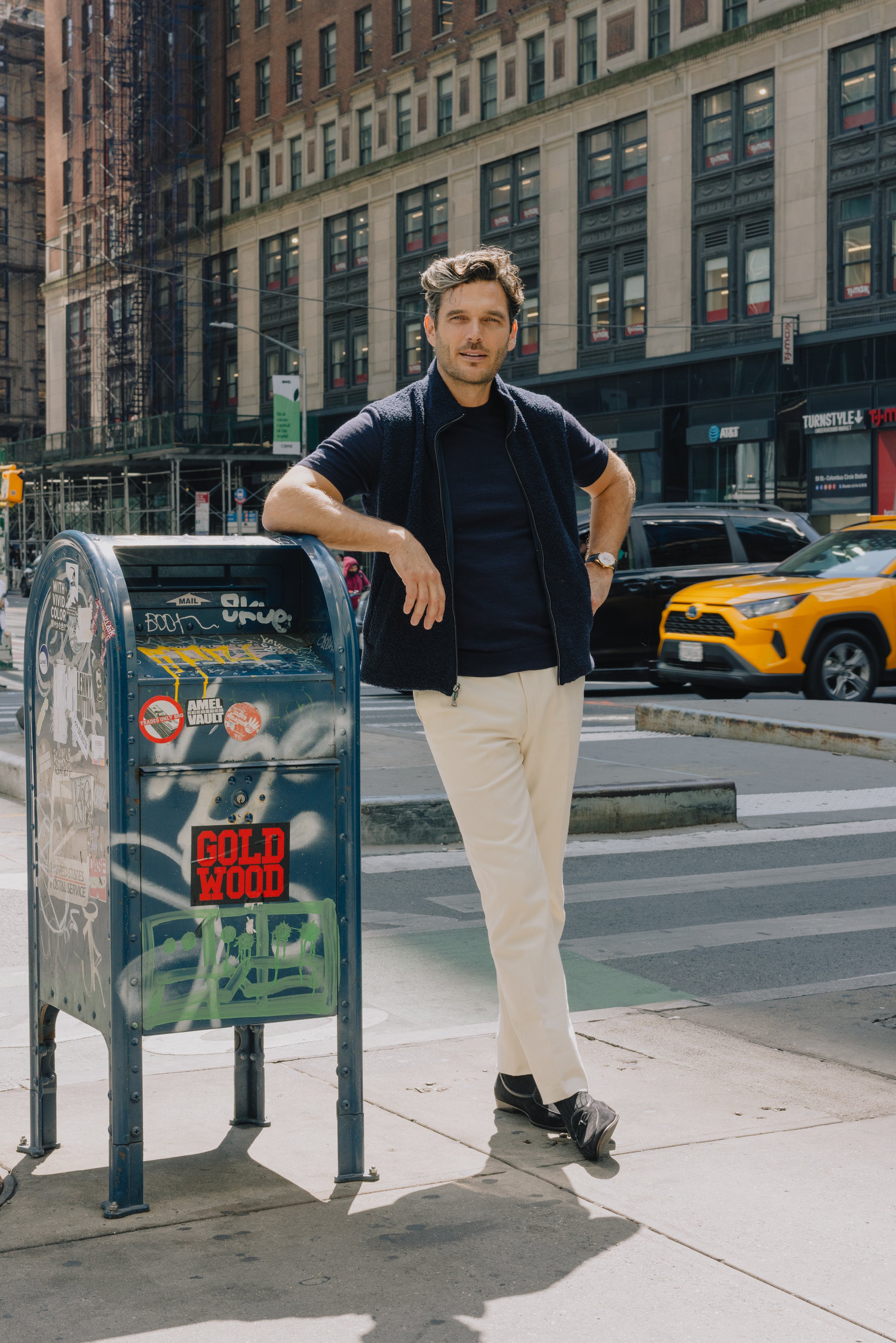 Technical Zip Gilet in Navy – Cad & The Dandy New York