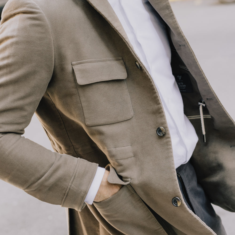 
                  
                    Safari Jacket in Brown Moleskin
                  
                