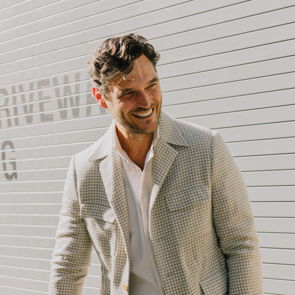 
                  
                    Button Down Collar Shirt in Cream Flannel
                  
                