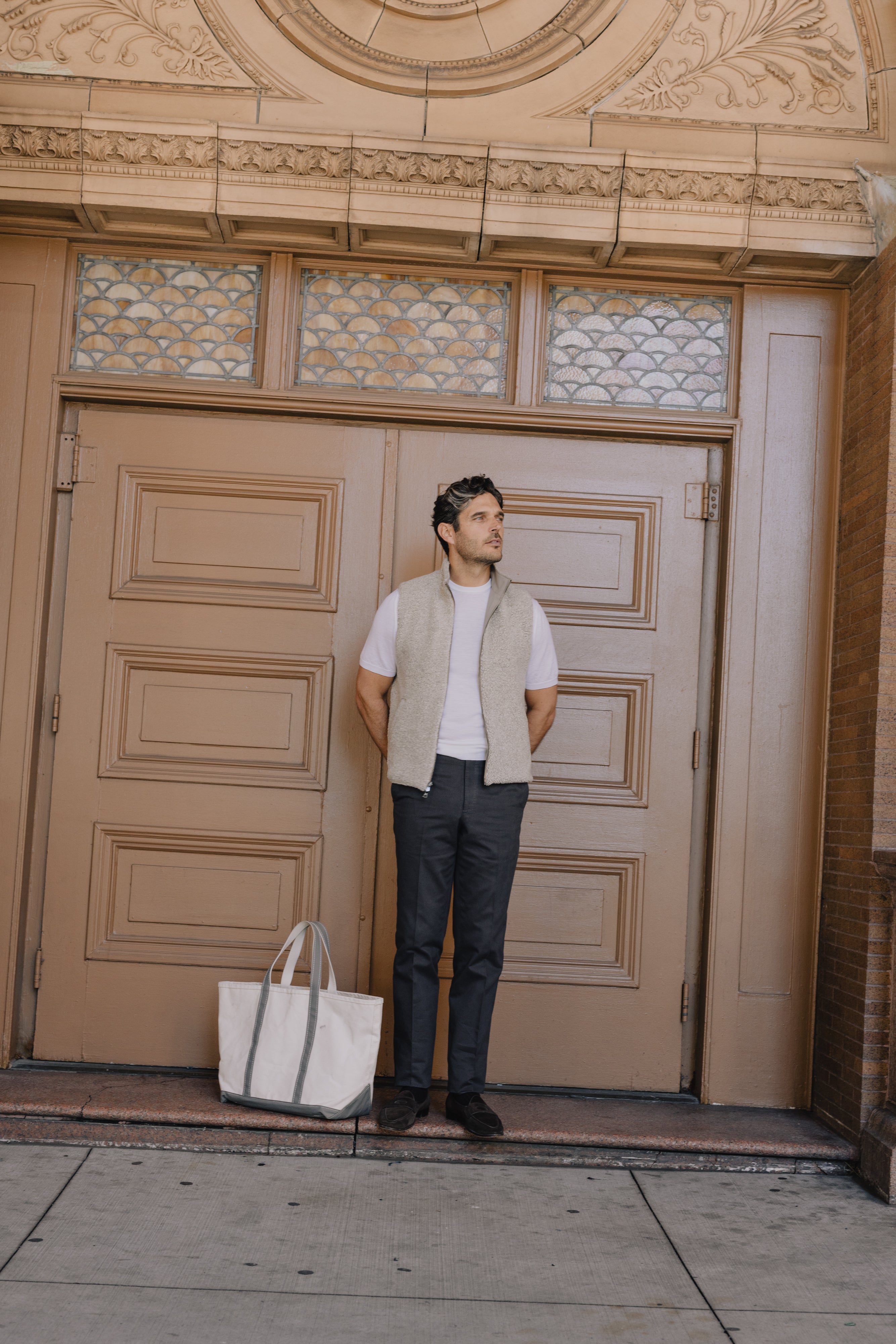 Technical Zip Gilet in Cream – Cad & The Dandy New York