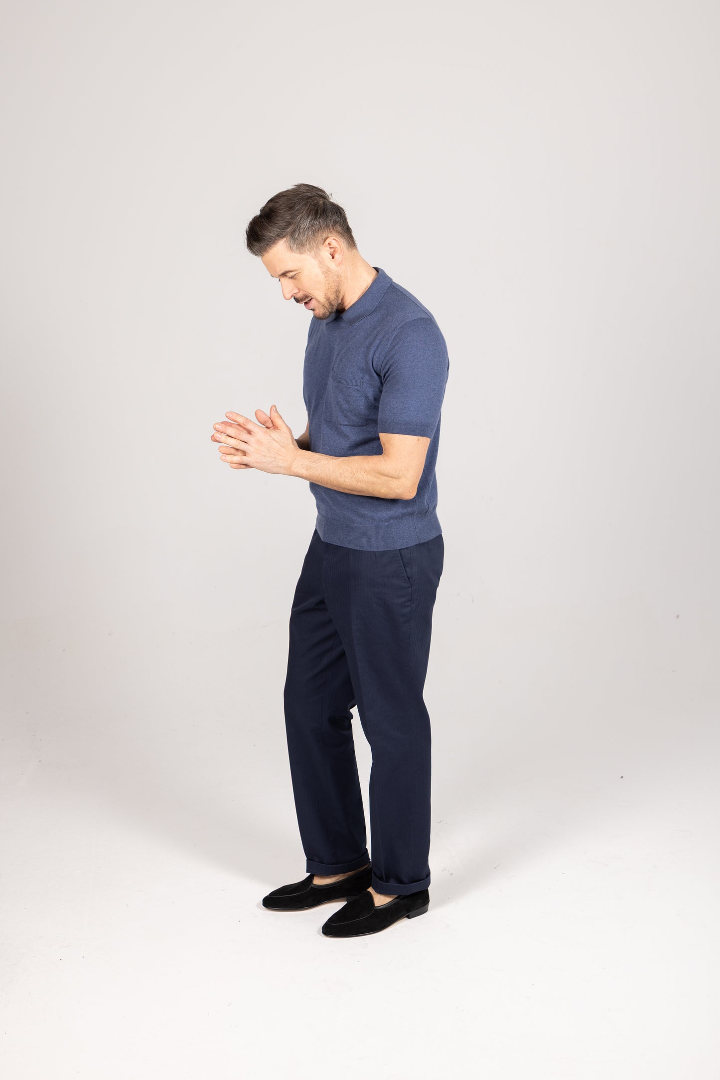 
                  
                    Everyday Chino in Navy Cotton
                  
                