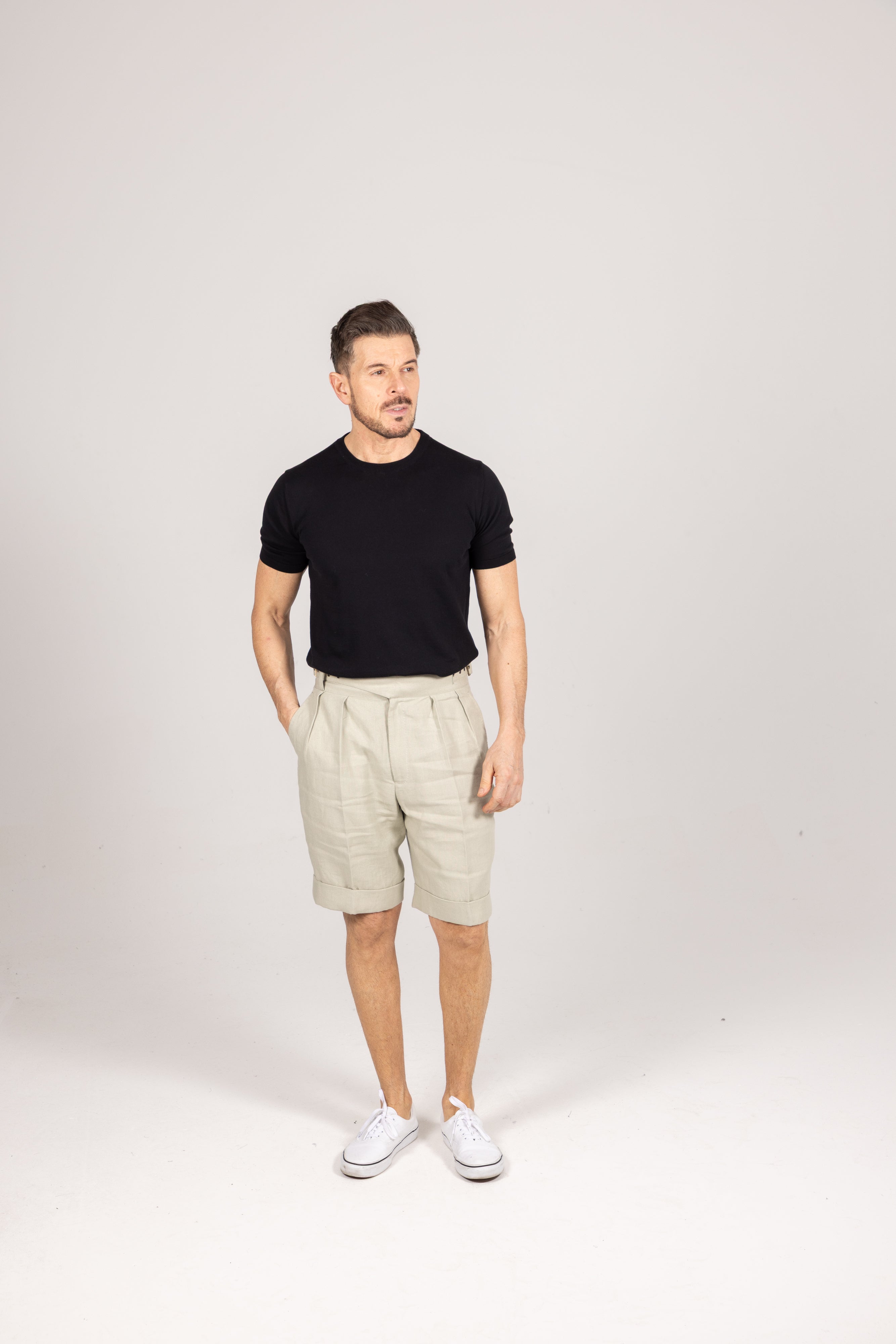 Gurkha Shorts in Sage Green Linen – Cad & The Dandy New York