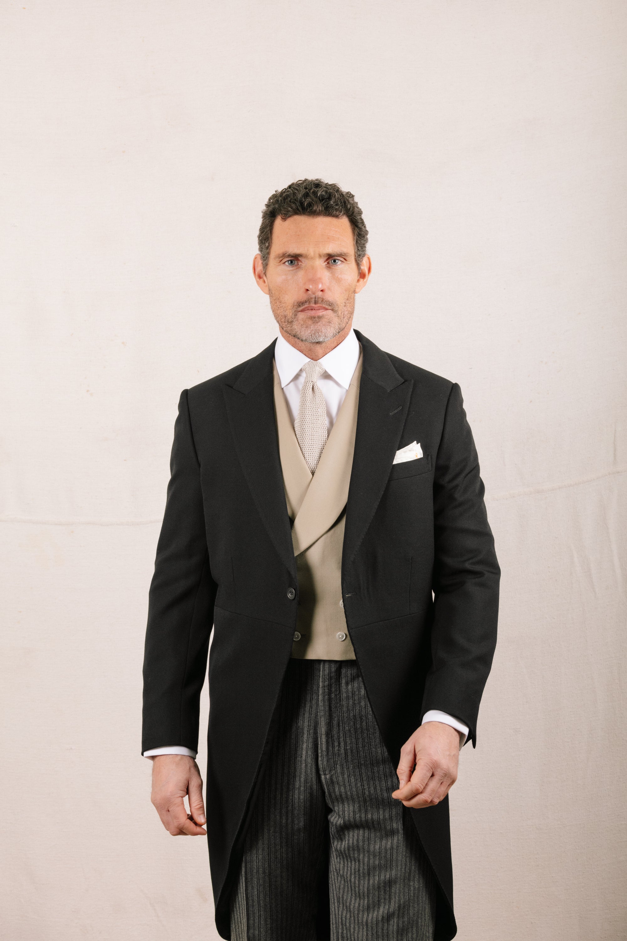 Morning Coat in Black Barathea – Cad & The Dandy New York