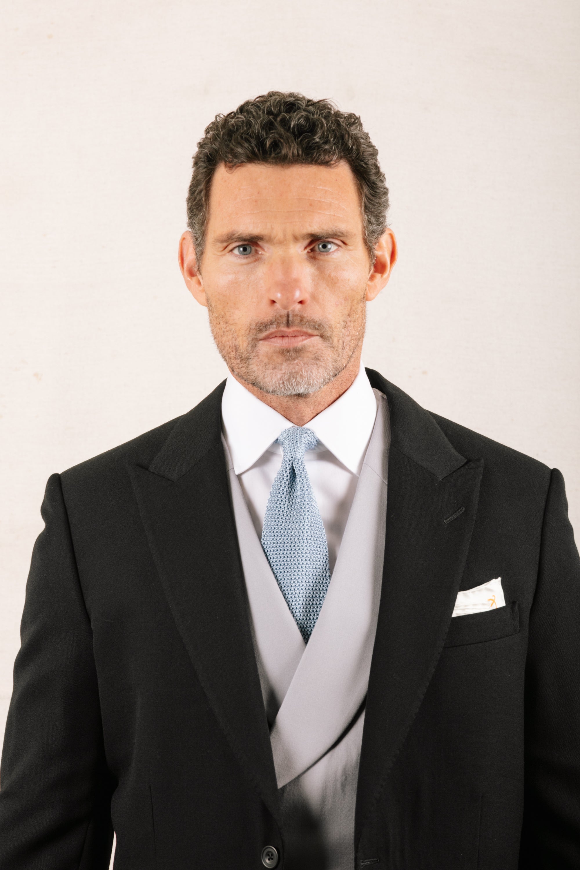 Double Breasted Wool Waistcoat in Dove Grey – Cad & The