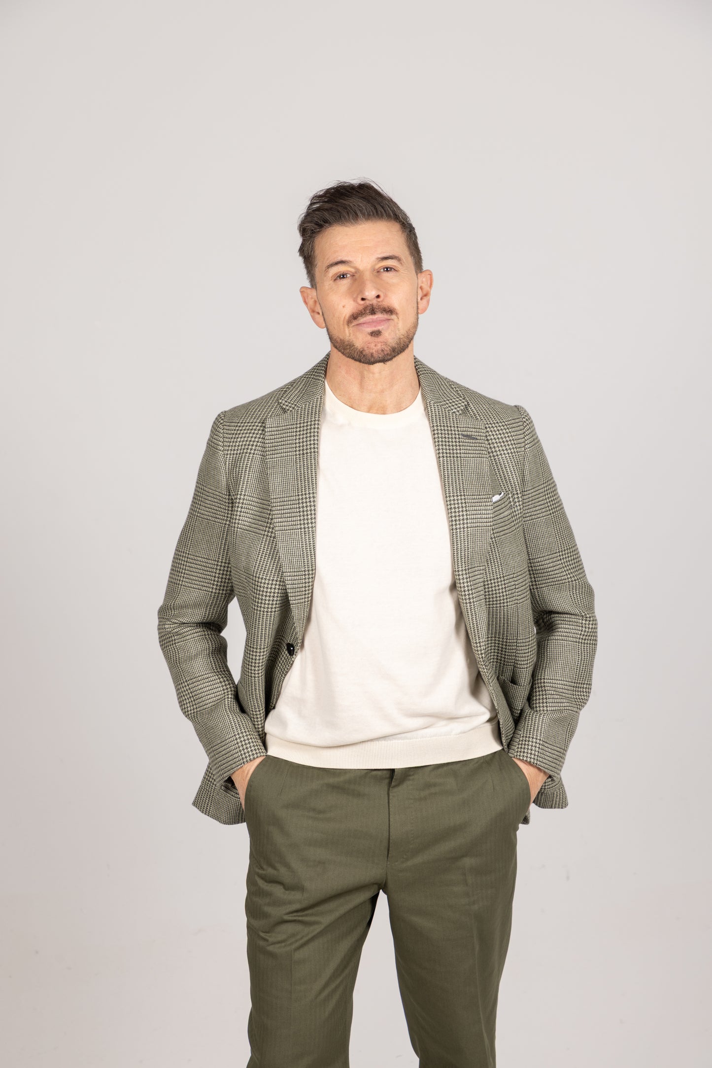 
                  
                    Everyday Chino in Olive Cotton
                  
                