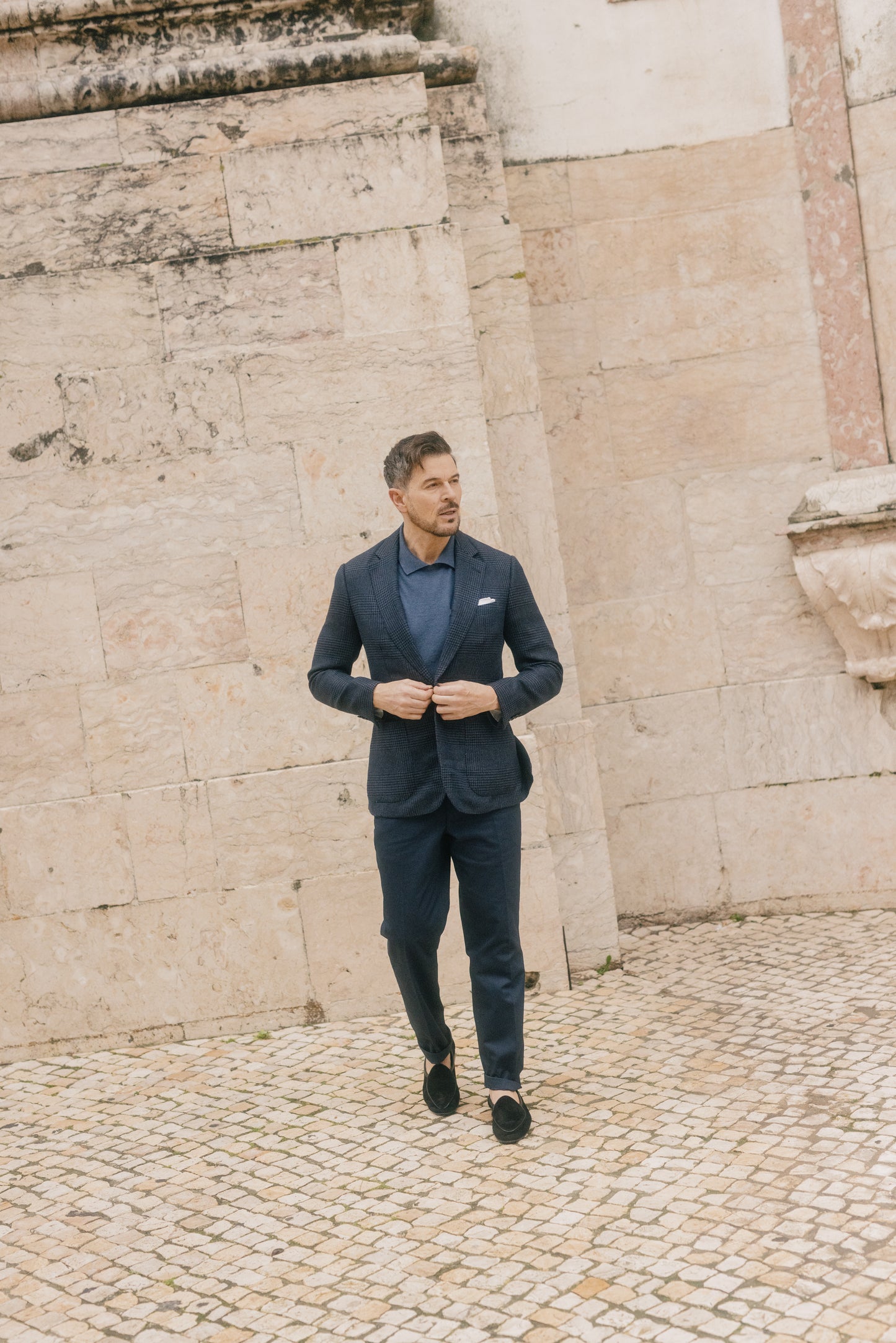 
                  
                    Everyday Chino in Navy Cotton
                  
                