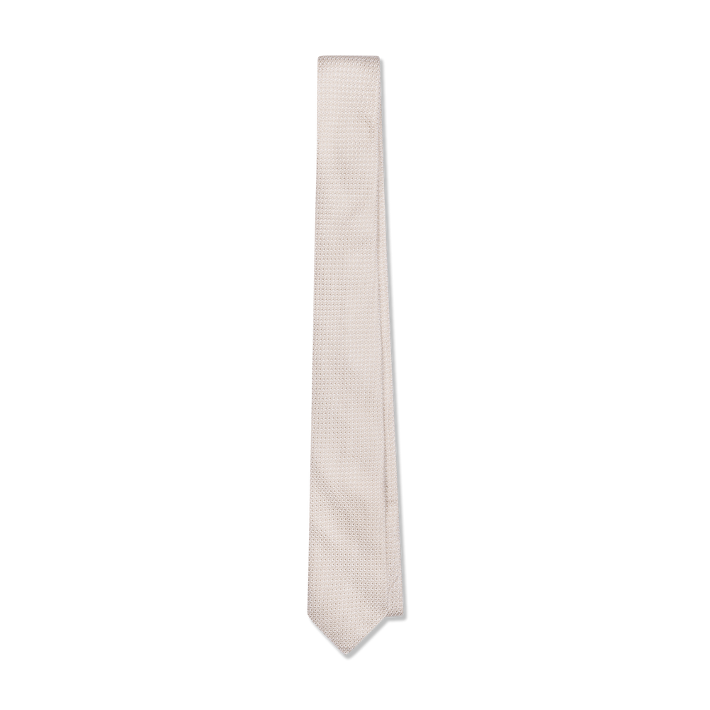 Silk Grenadine Tie in Champagne