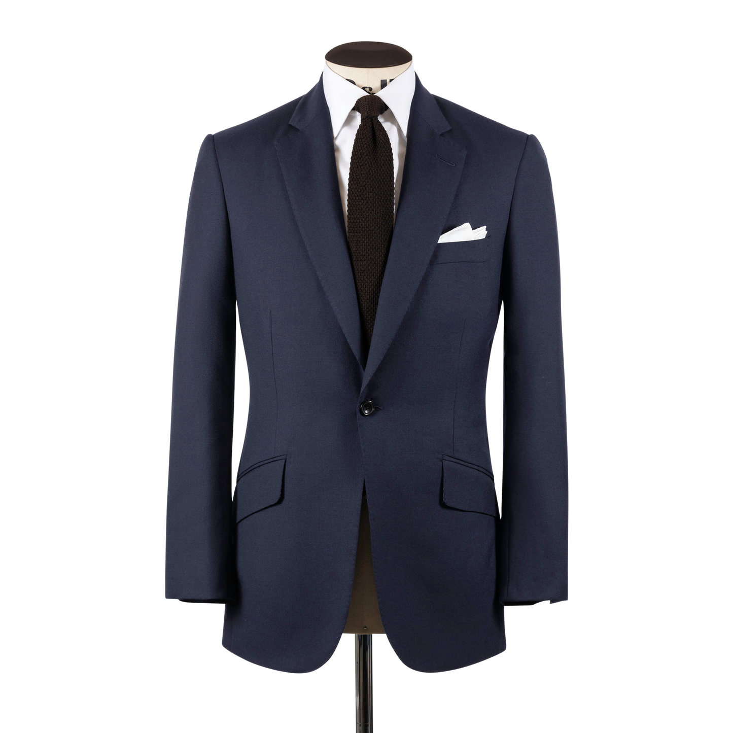 
                  
                    Classic Collar, Double Cuff Shirt in White Poplin
                  
                