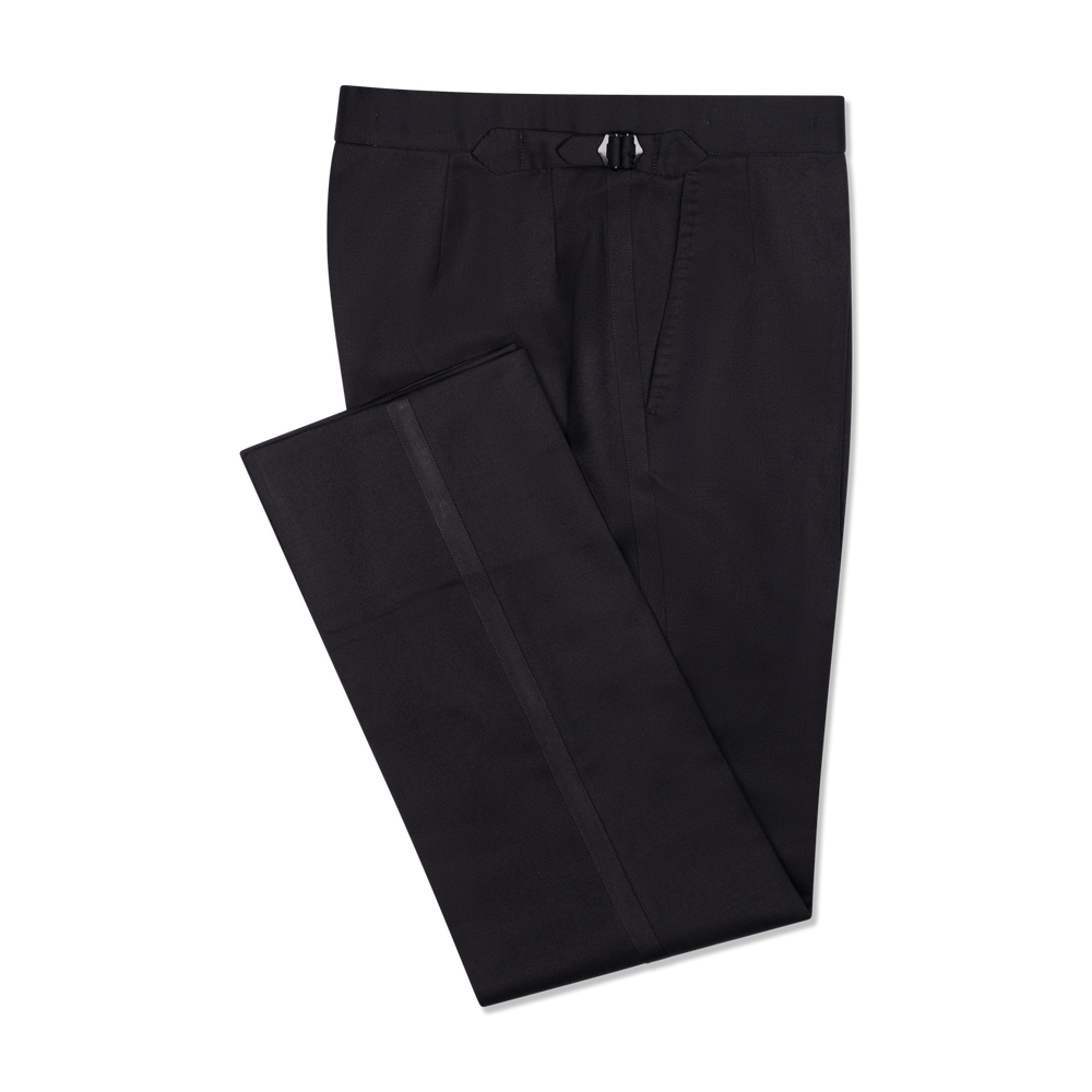 Separate Dinner Trouser in Black Twill