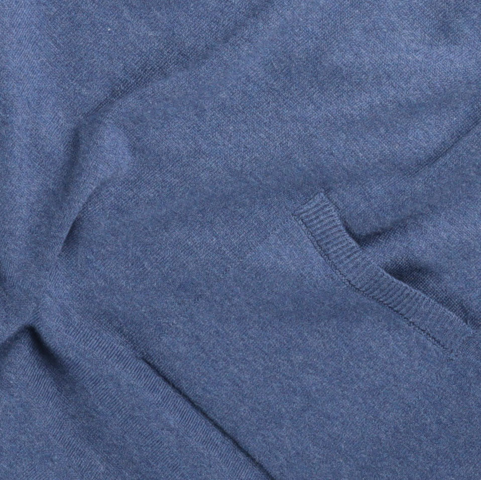 
                  
                    Crewneck Polo in Denim Blue
                  
                