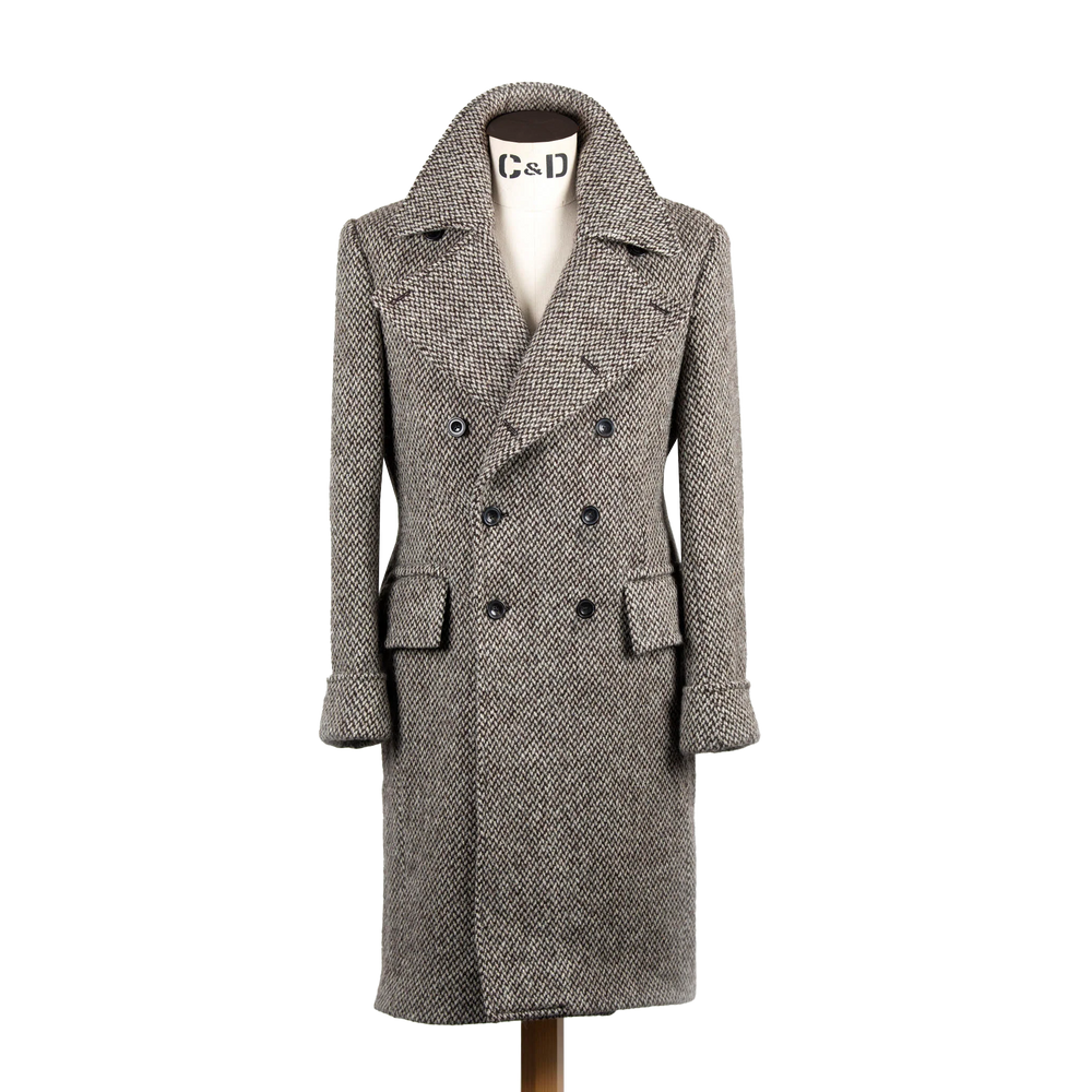 Greatcoat in Cream Barlycorn Wool