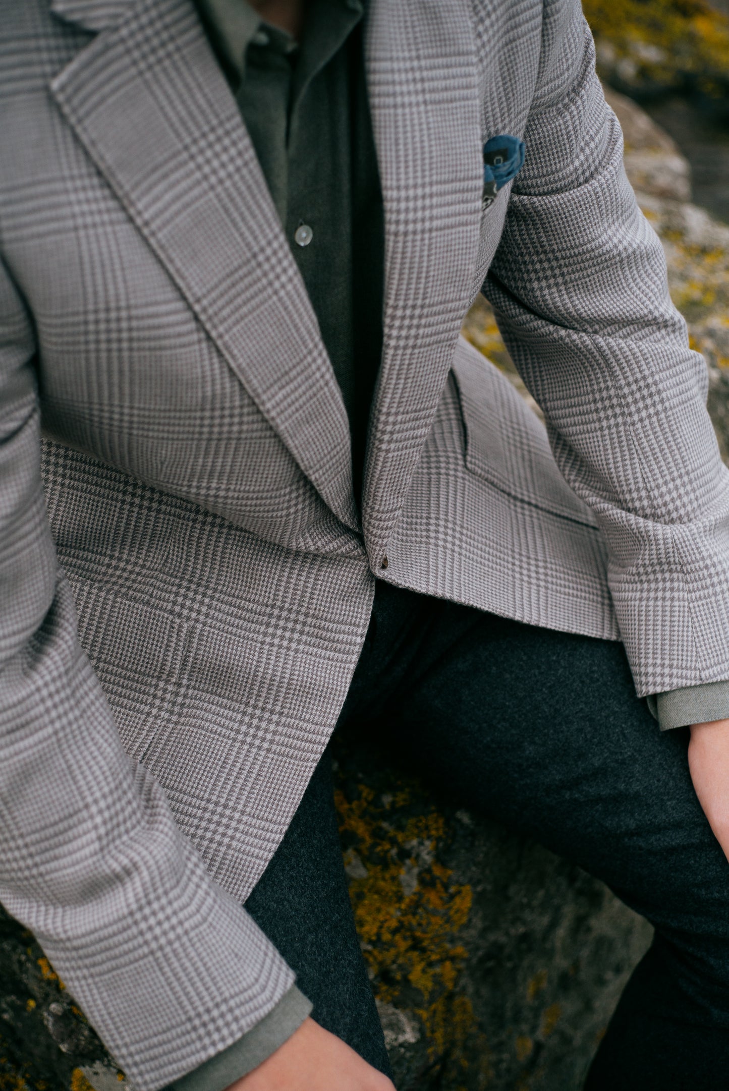 
                  
                    Pleat Front Trouser in Charcoal Grey Flannel
                  
                
