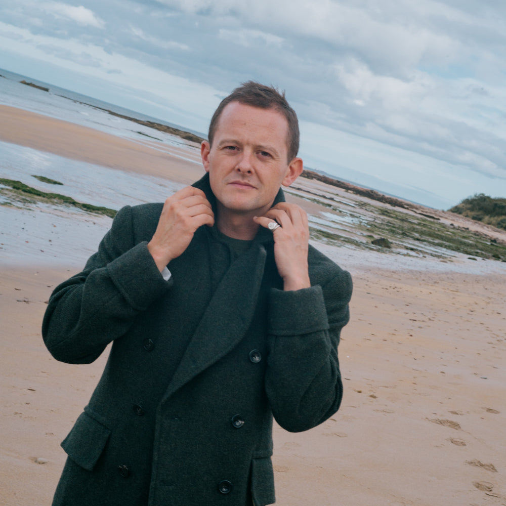 
                  
                    Greatcoat in Green Cashmere Twill
                  
                