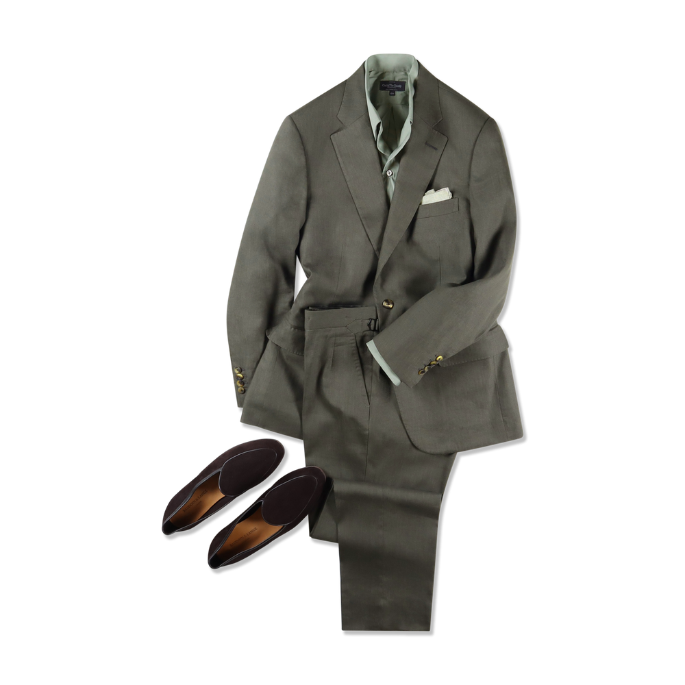 
                  
                    One Piece Collar Shirt in Military Green
                  
                