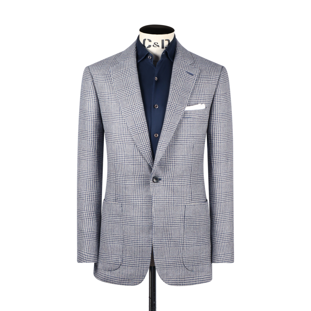 The Crosstown Jacket In Marine Glen Check – Cad & The Dandy New York