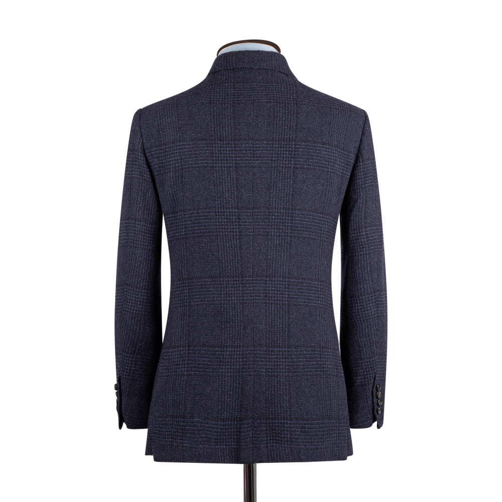 
                  
                    Single Breasted Notch Jacket in Navy Glen Check
                  
                