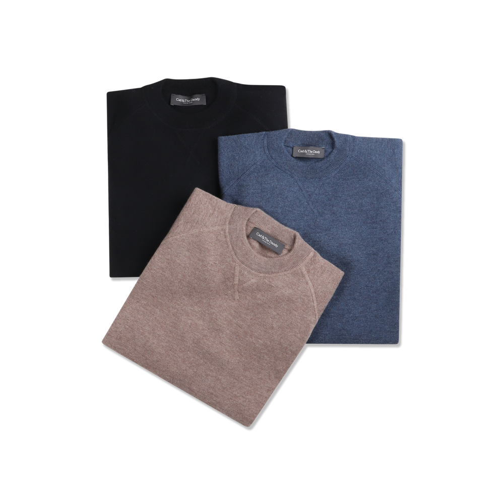 
                  
                    Crewneck Sportsman Jumper in Jet
                  
                