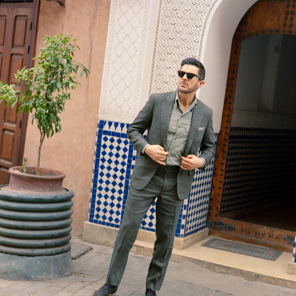 
                  
                    One Piece Collar Shirt in Military Green
                  
                