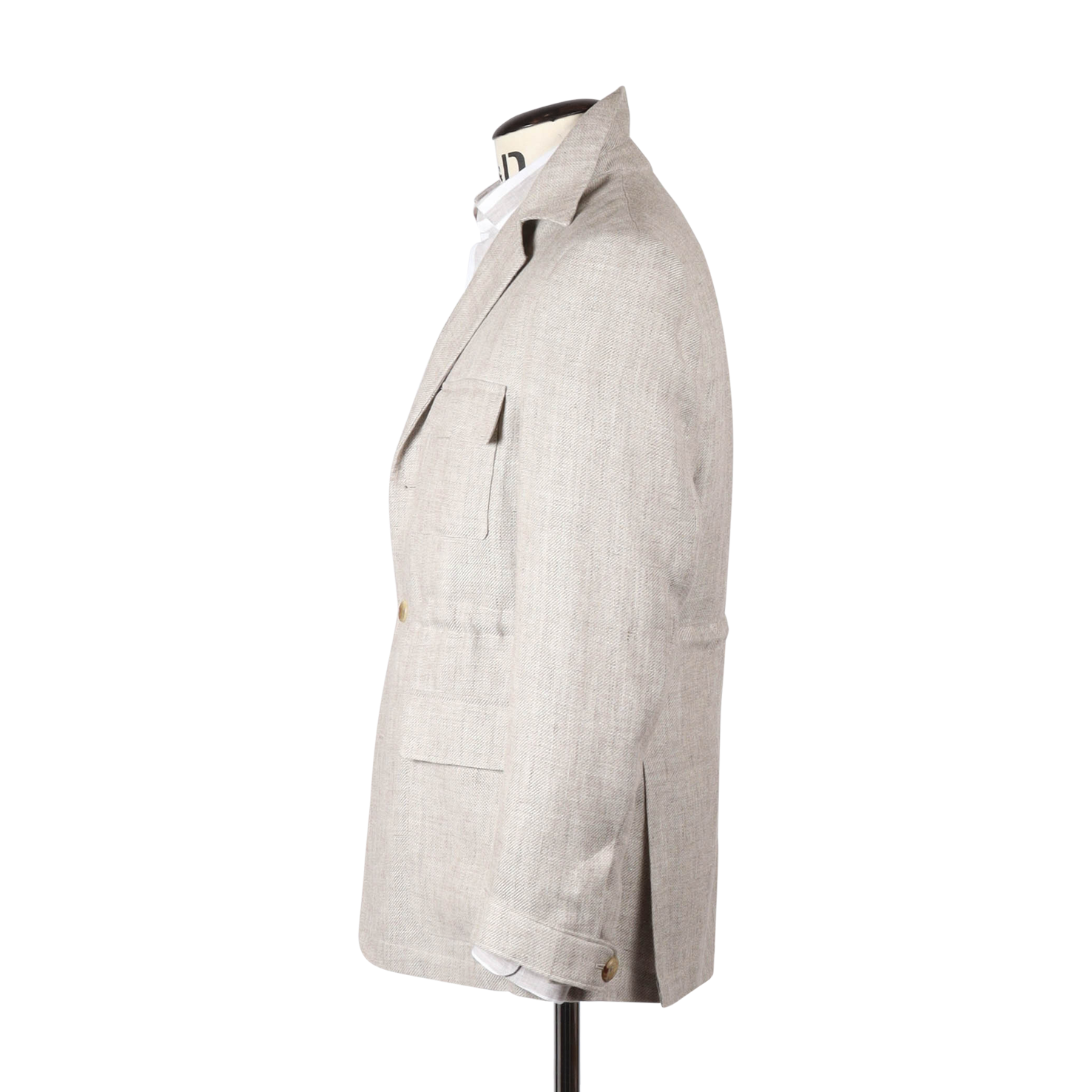 Safari Jacket in Beige Linen Hopsack – Cad & The Dandy New York Safari Jacket in Beige Linen Hopsack – Cad & The Dandy New York