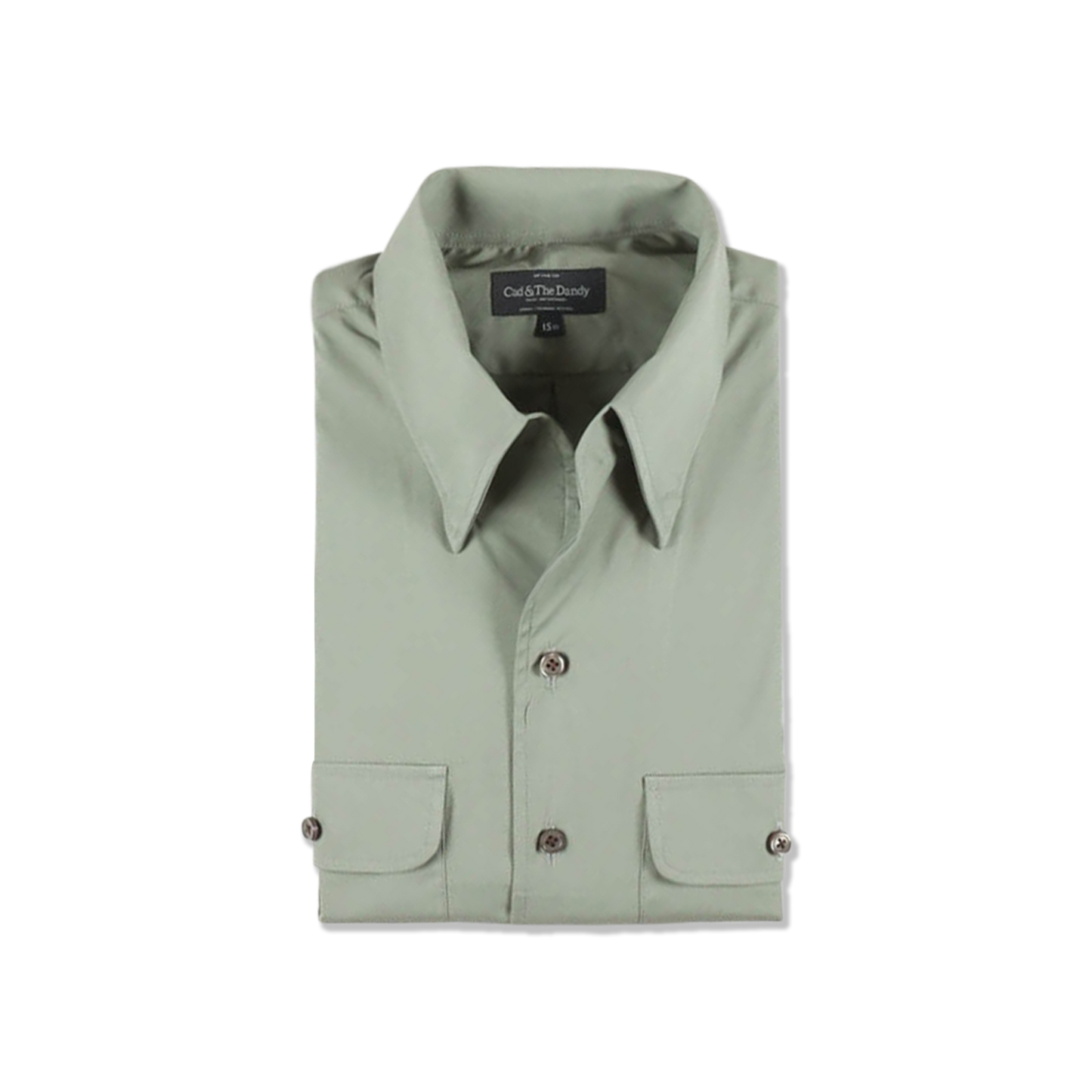 One Piece Collar Shirt in Military Green 16 One Piece Collar Shirt in Military Green 16