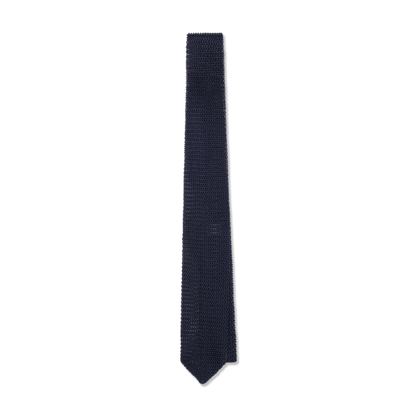 小物 BEAMS F KNIT TIE (Navy silk/cashmere) 小物 BEAMS F KNIT TIE (Navy silk/cashmere) Crunchy Knit Tie