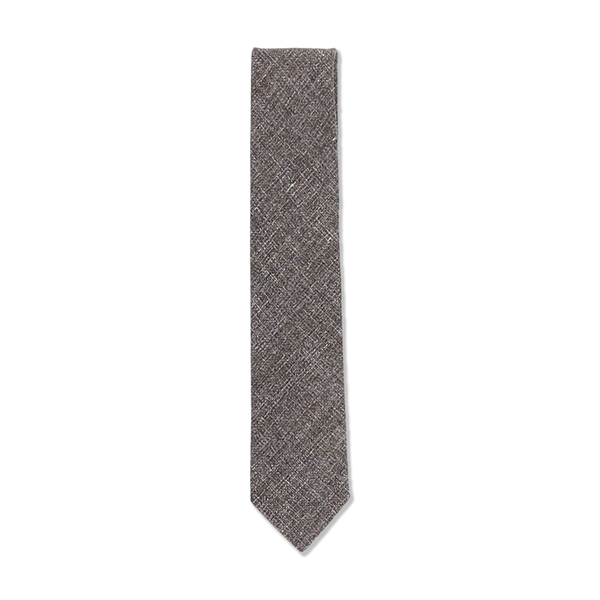 Textured_Tie_in_Brown_Wool_Lin