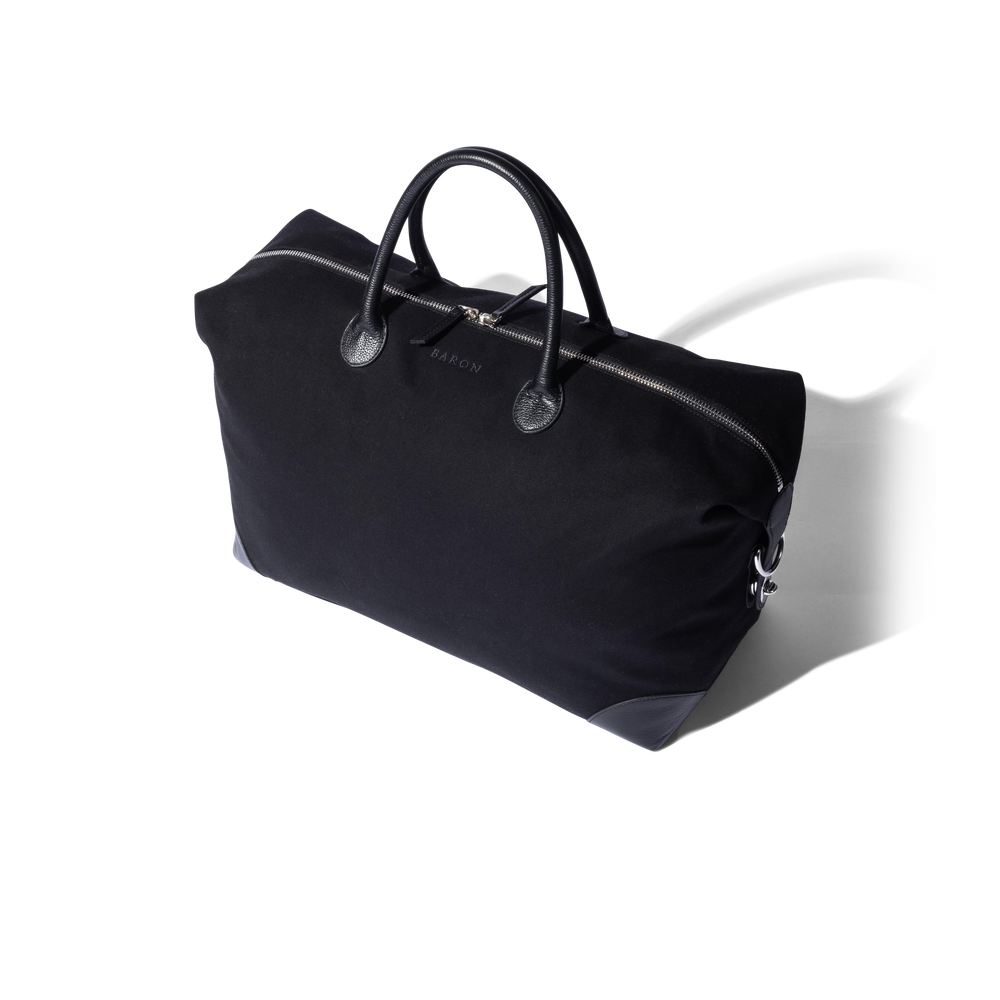 
                  
                    Weekend Bag in Black Canvas
                  
                