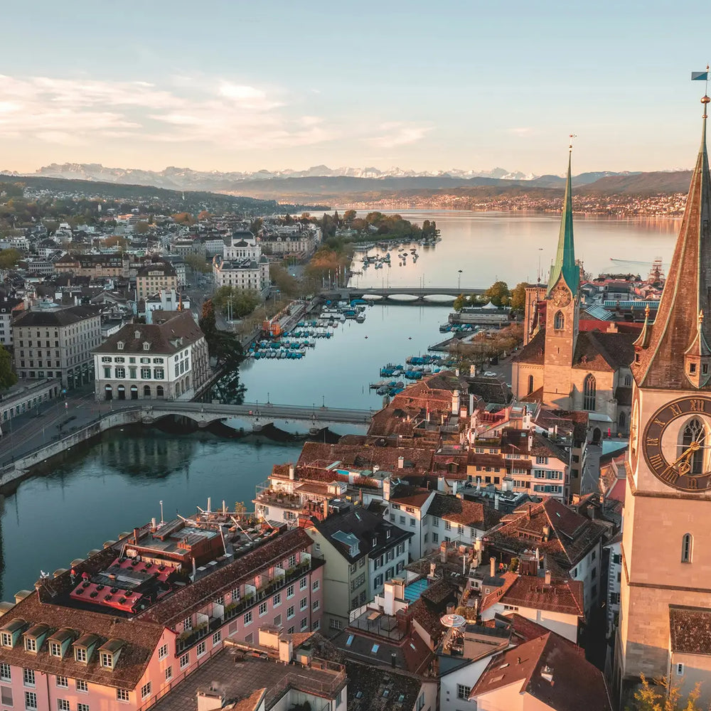 Beautiful City View Of Zurich