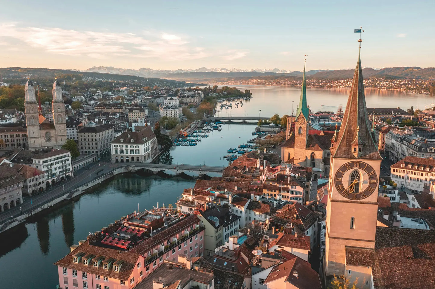 Beautiful City View Of Zurich